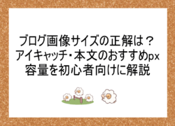 ブログ画像サイズの正解は？アイキャッチ・本文のおすすめpxと容量を初心者向けに解説
